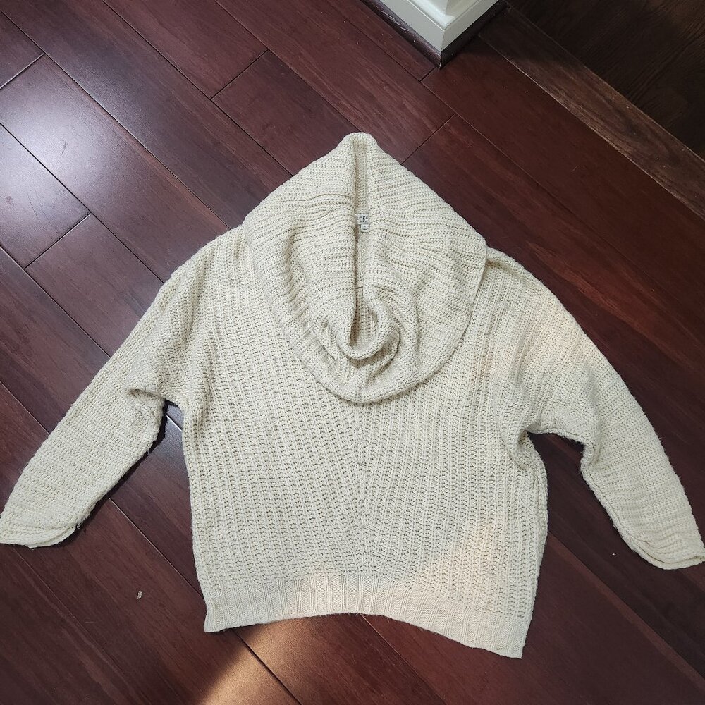 Cowl Neck Cream Sweater